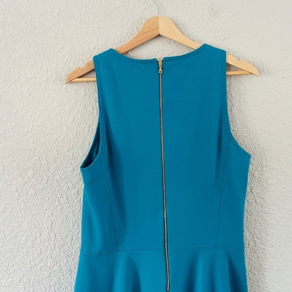 Rebecca Taylor Ponte Fit & Flare Teal Dress - Picture 4 of 13